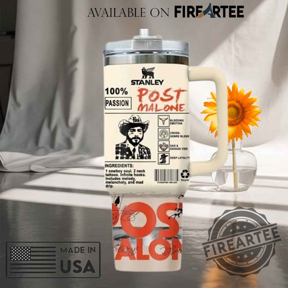 Post Malone Cowboy Soul 2025 Gift For Fans Stanley Tumbler 5 Post Malone Cowboy Soul 2025 Gift For Fans Stanley Tumbler