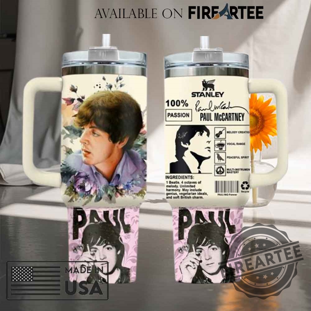 Paul Mccartney 2025 Gift For Fans Special Stanley Tumbler