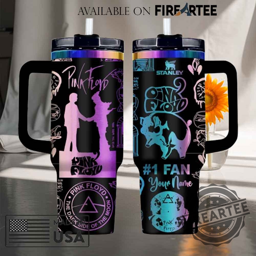 Pink Floyd Stanley Engraved Tumbler Dark Side Of The Moon Fan Gift