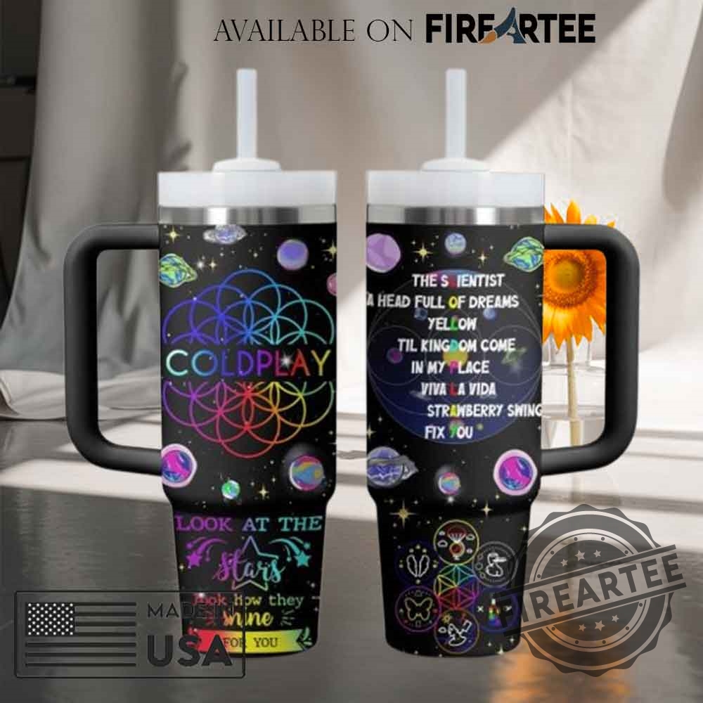 Coldplay Tumbler Look At The Stars Music Fan Gift