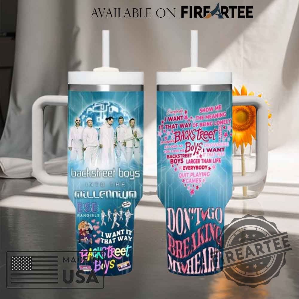 Backstreet Boys Into The Millennium 40 Oz Handle Tumbler Cup