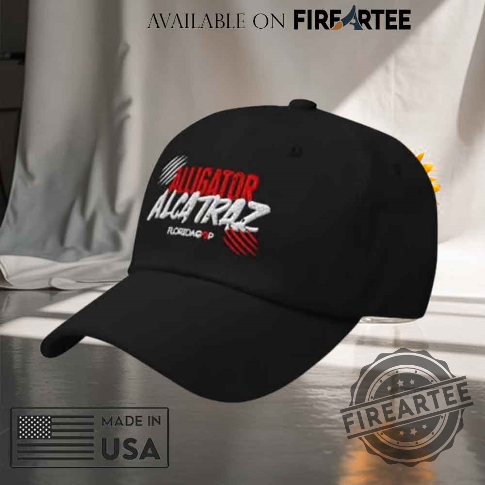 Florida Gop Alligator Alcatraz Embroidered Cap