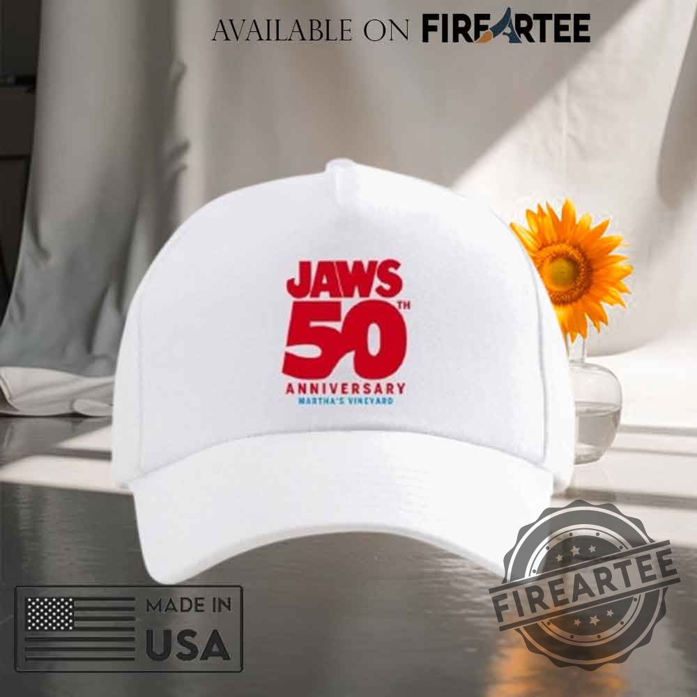 Jaws 50Th Anniversary White Cap