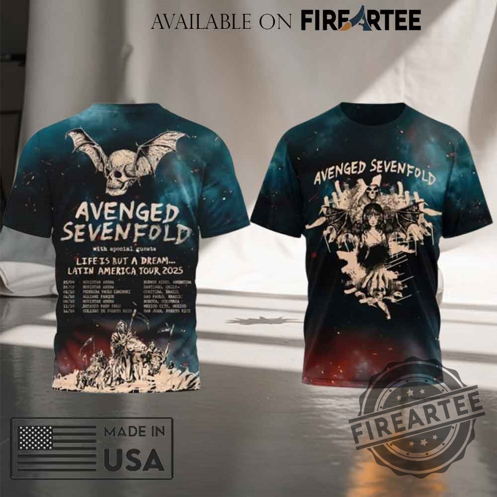 Avenged Sevenfold Latin America Tour 2025 Tshirt