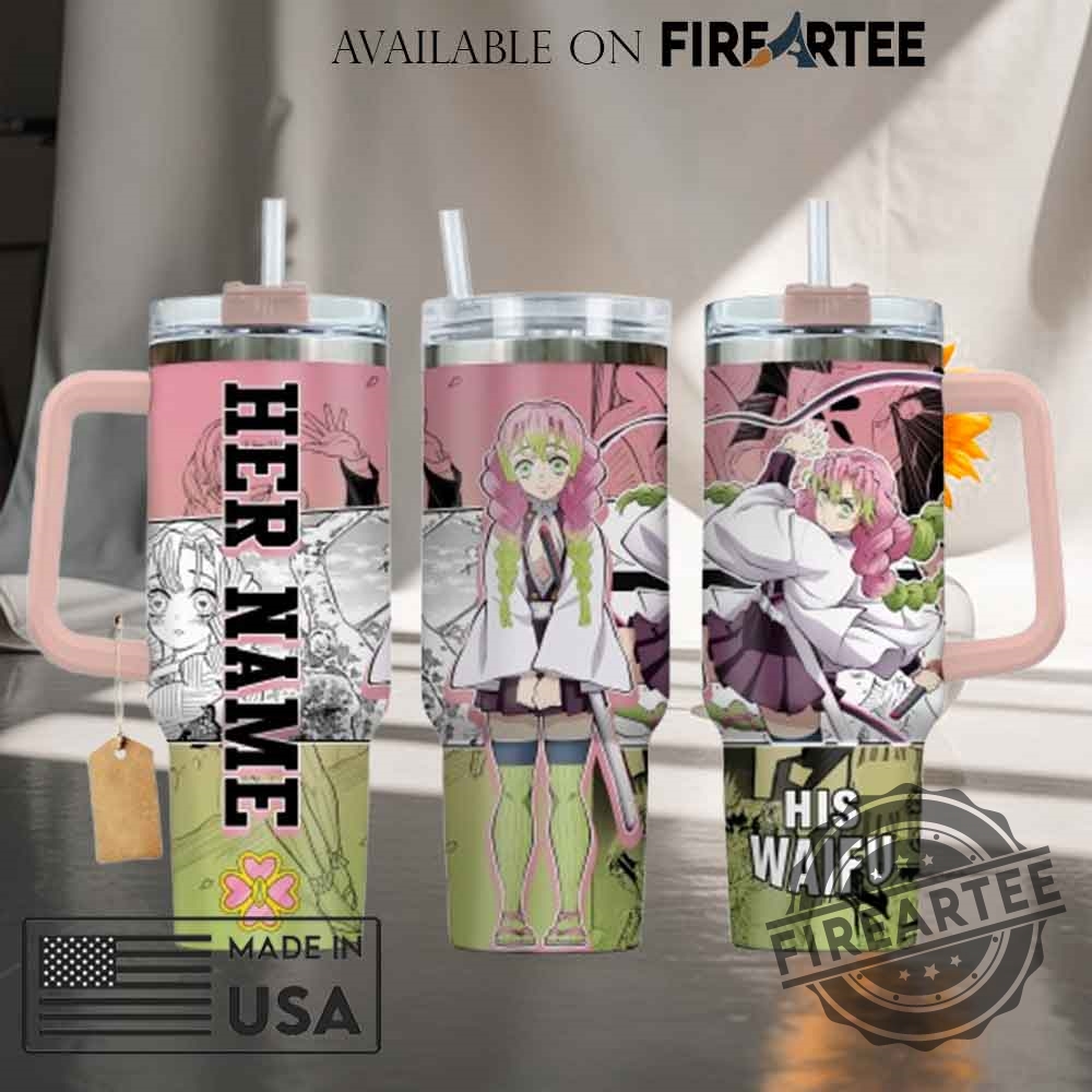 Mitsuri Kanroji Demon Slayer Anime Custom Stanley Cup 40 Oz Tumbler