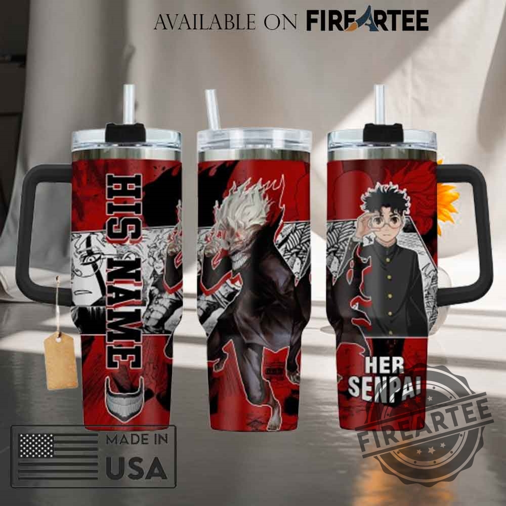 Okarun Turbo Dandadan Anime Custom Stanley Cup 40 Oz Tumbler With Handle