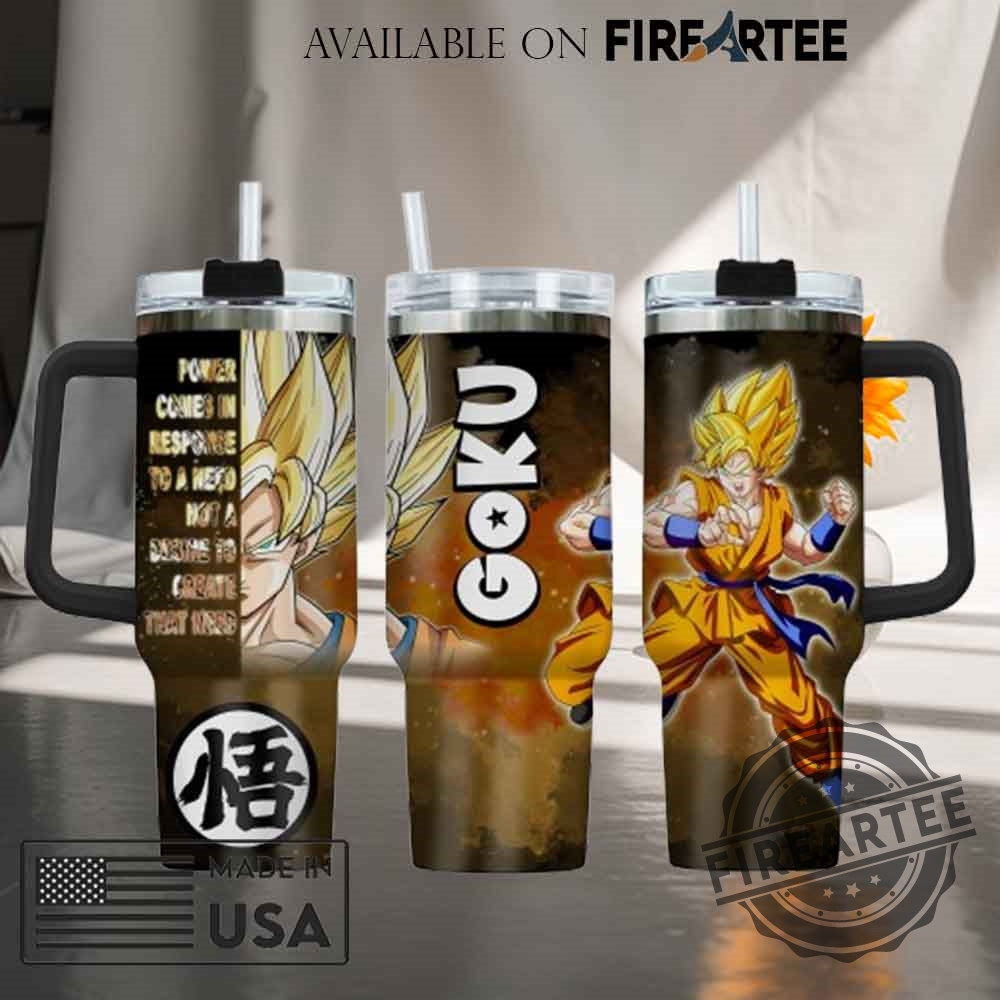 Goku Dragon Ball Anime Custom Stanley Cup 40 Oz 30 Oz Tumbler With Handle
