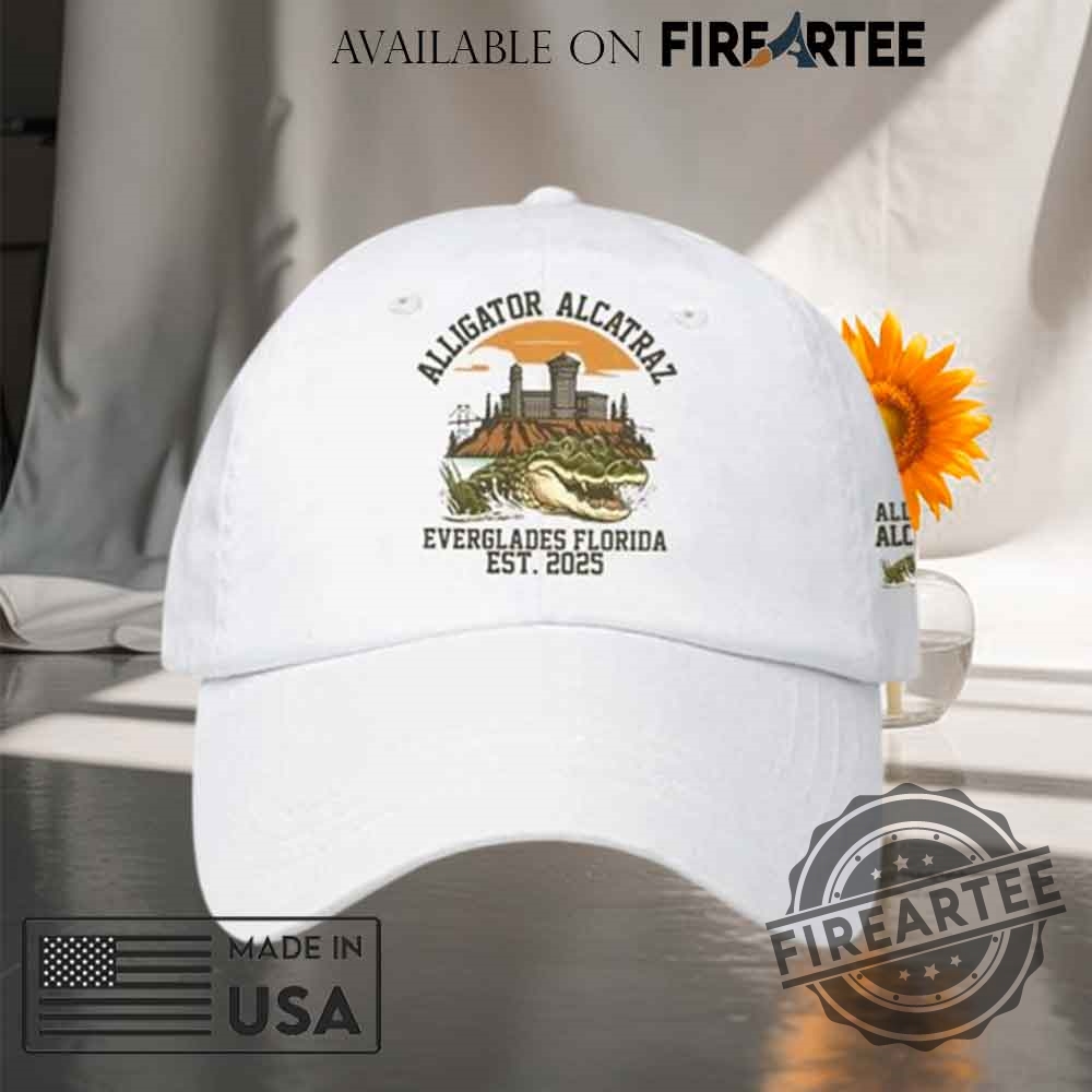 Alligator Alcatraz Everglade Florida 2025 Print Hat