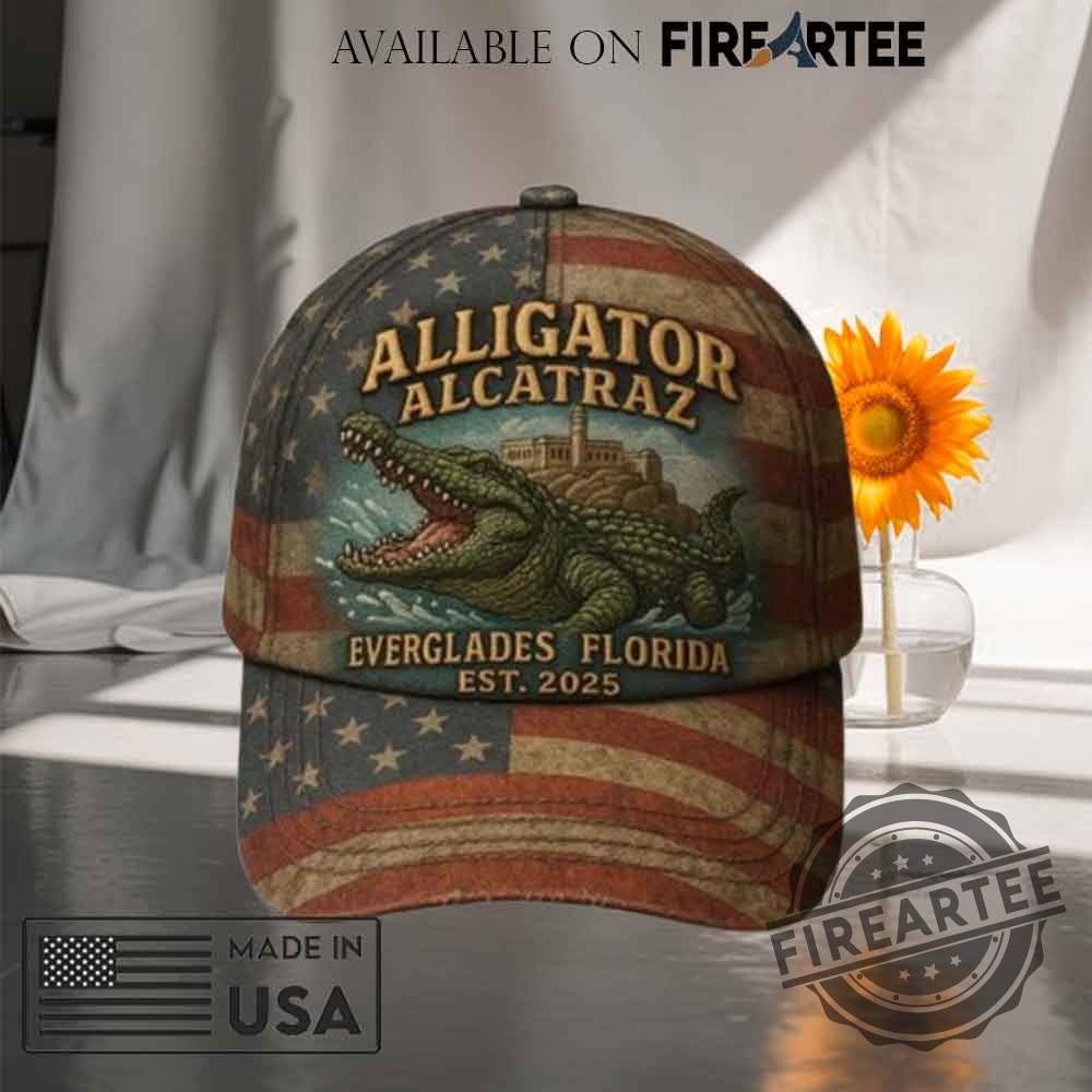 Alligator Alcatraz Everglades Florida Est 2025 Hat