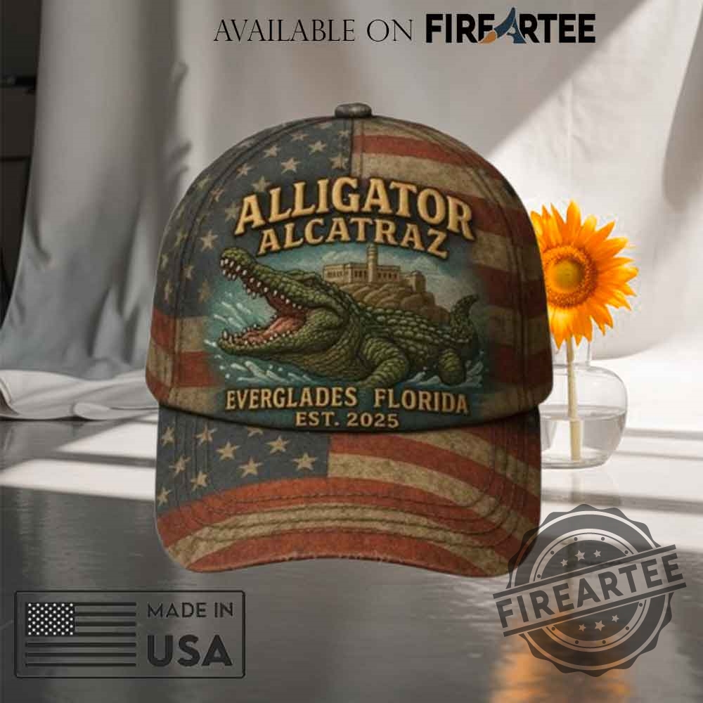 Alligator Alcatraz Everglades Florida Est 2025 Hat 3 Alligator Alcatraz Everglades Florida EST 2025 Hat