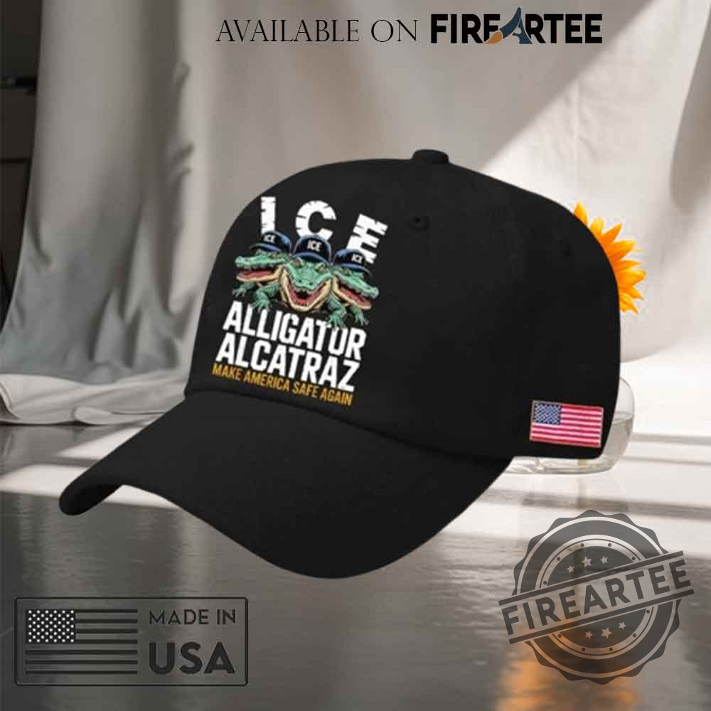 Ice Alligator Alcatraz Make America Safe Again Print Hat