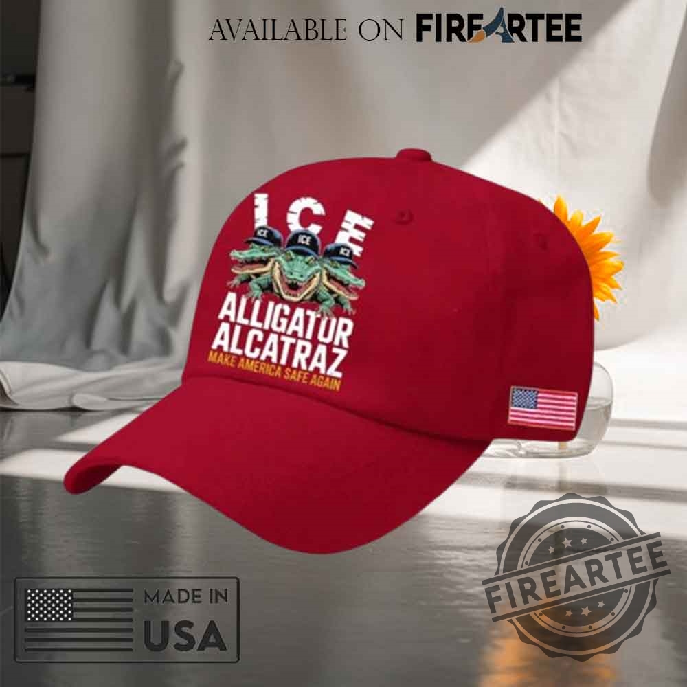 Ice Alligator Alcatraz Make America Safe Again Print Hat 4 ICE Alligator Alcatraz Make America Safe Again Print Hat