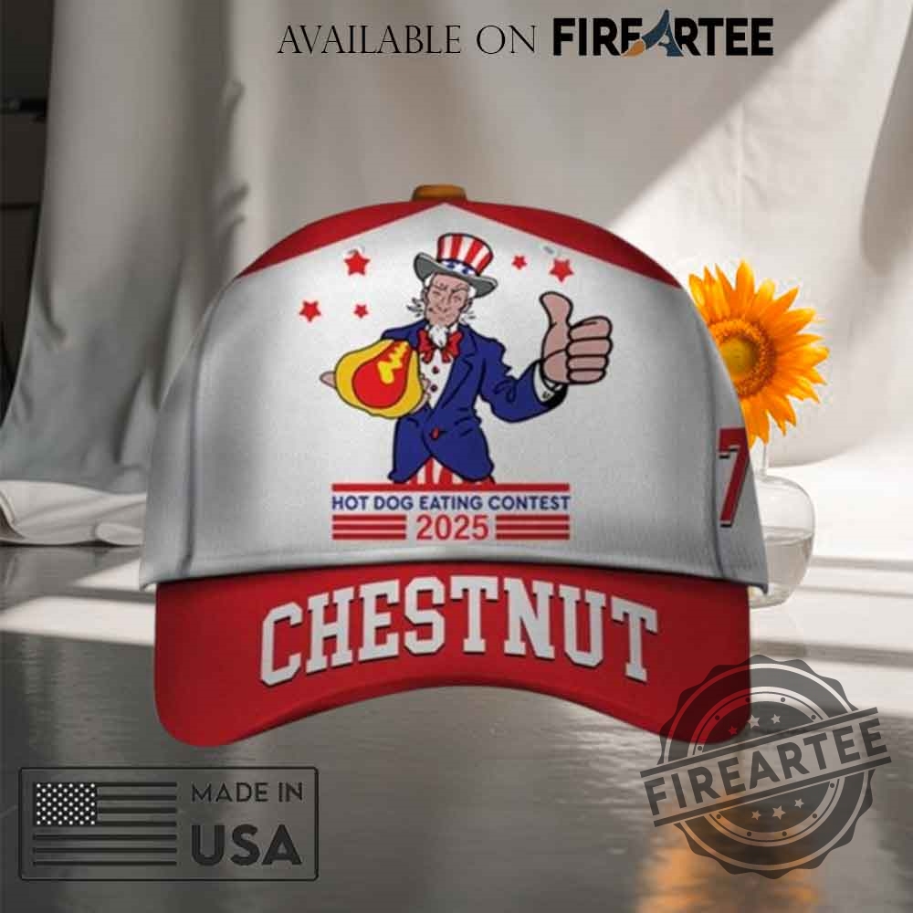 2025 Joey Chestnut 17Th Nathan Famous Hot Dog Hat