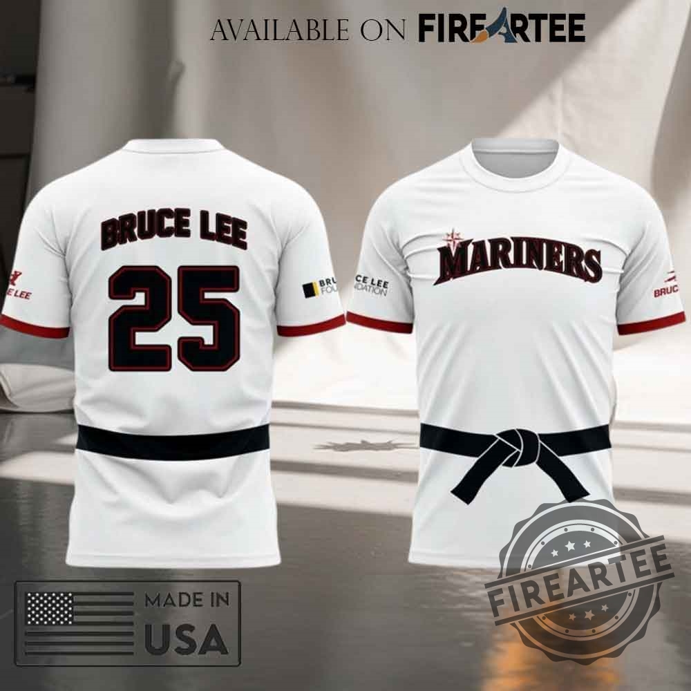 Seattle Mariners X Bruce Lee 2025 Tshirt