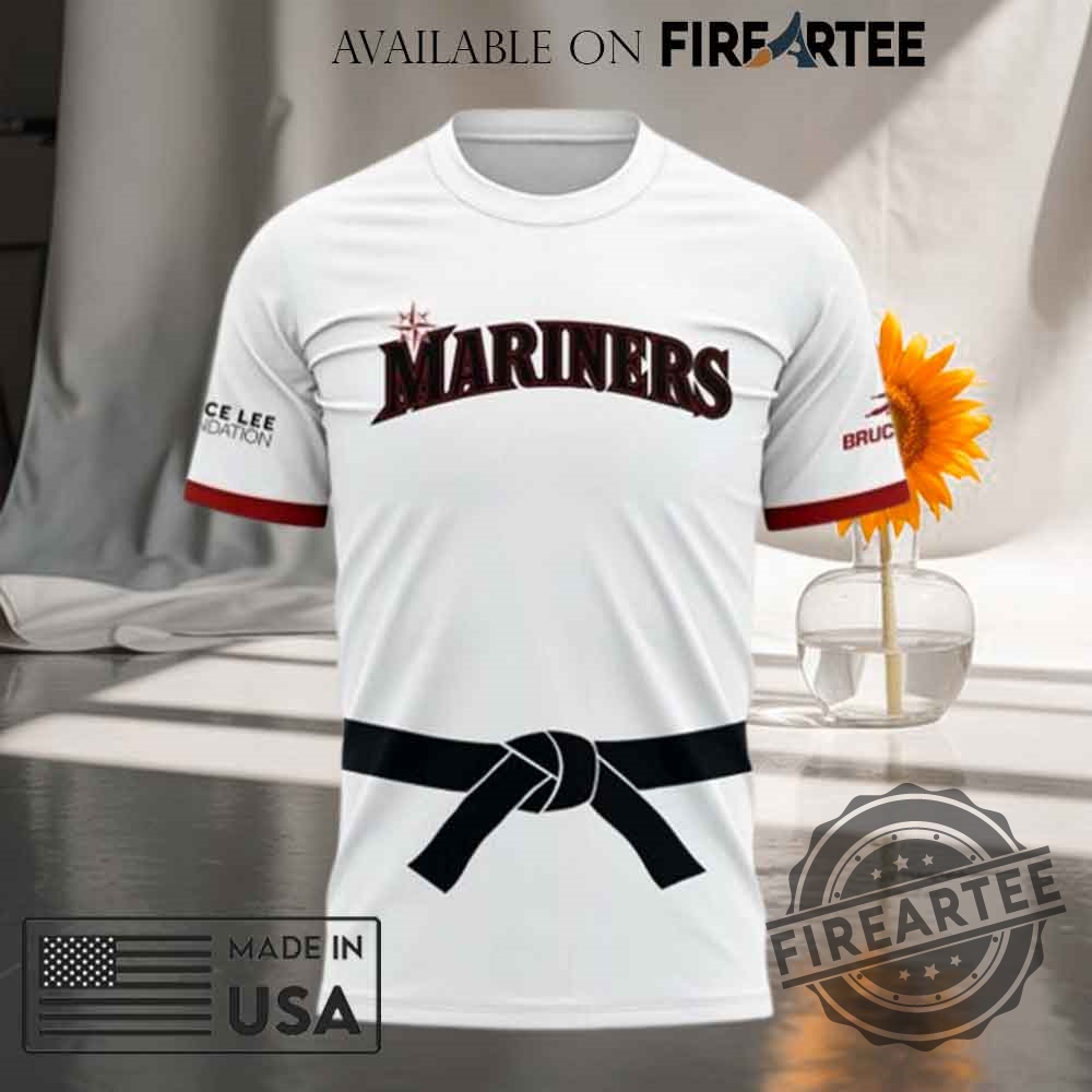 Seattle Mariners x Bruce Lee 2025 T-shirt 6 Seattle Mariners x Bruce Lee 2025 T-shirt