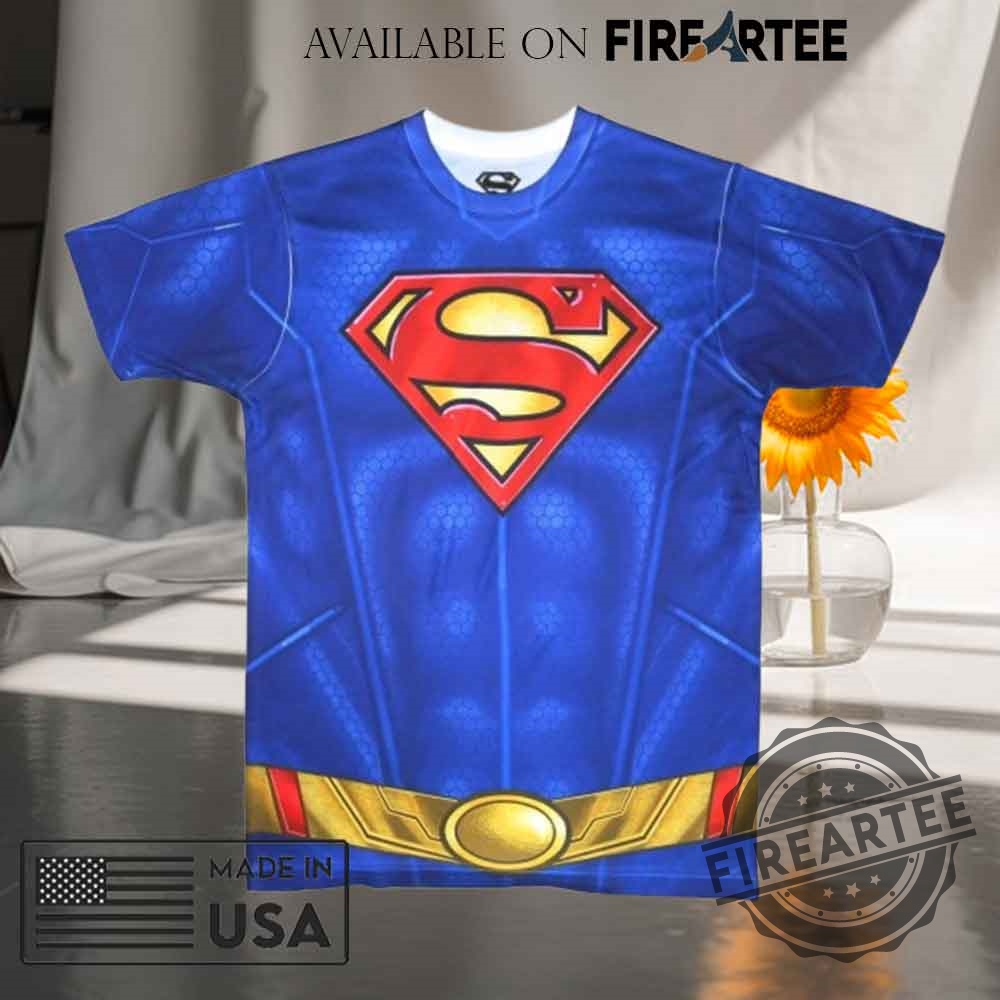 DC Comics Superman Muscle All Over Print T-shirt 4 DC Comics Superman Muscle All Over Print T-shirt