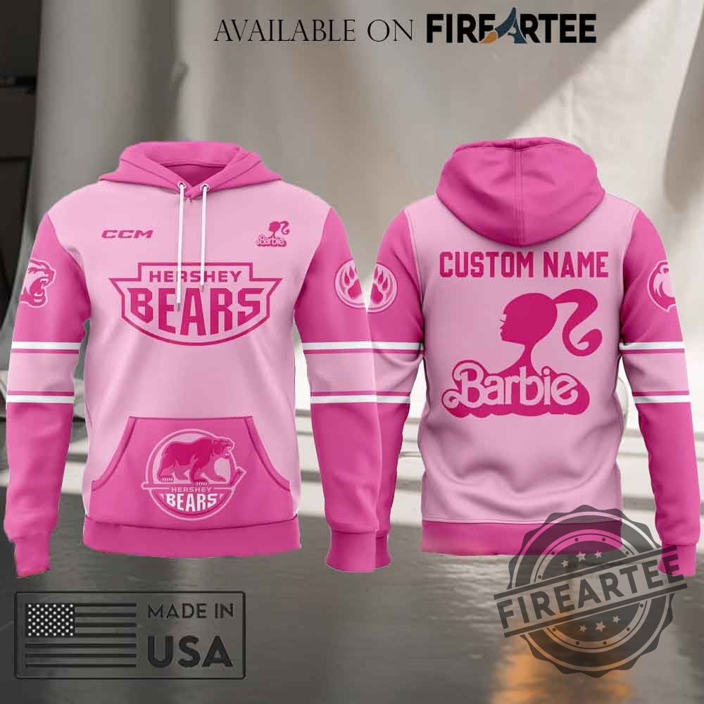 Hershey Bears Barbie Night Game 2025 All Over Print Hoodie