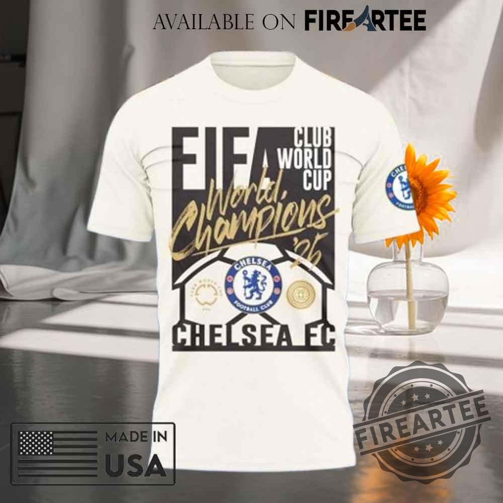 Official Chelsea FC FIFA Club World Cup Champions Cream T-Shirt 4 Official Chelsea FC FIFA Club World Cup Champions Cream T-Shirt