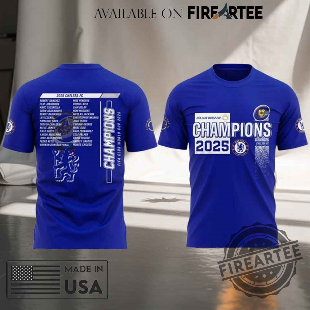Fifa Club World Cup Champions 2025 Chelsea Tshirt