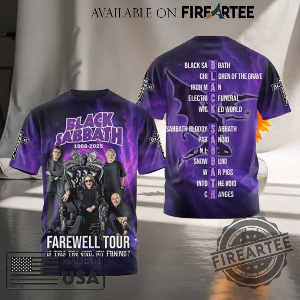 "Celebrate 2025 Champions with Chelsea, Jannik Sinner, and Linkin Park Tees" 7 Black Sabbath Farewell Tour 2025 All Over Print Hoodie Shirt