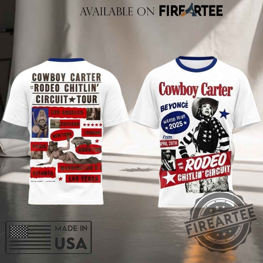 "Celebrate 2025 Champions with Chelsea, Jannik Sinner, and Linkin Park Tees" 9 Beyonce Cowboy Carter And The Rodeo Chitlin Circuit Tour Tshirt