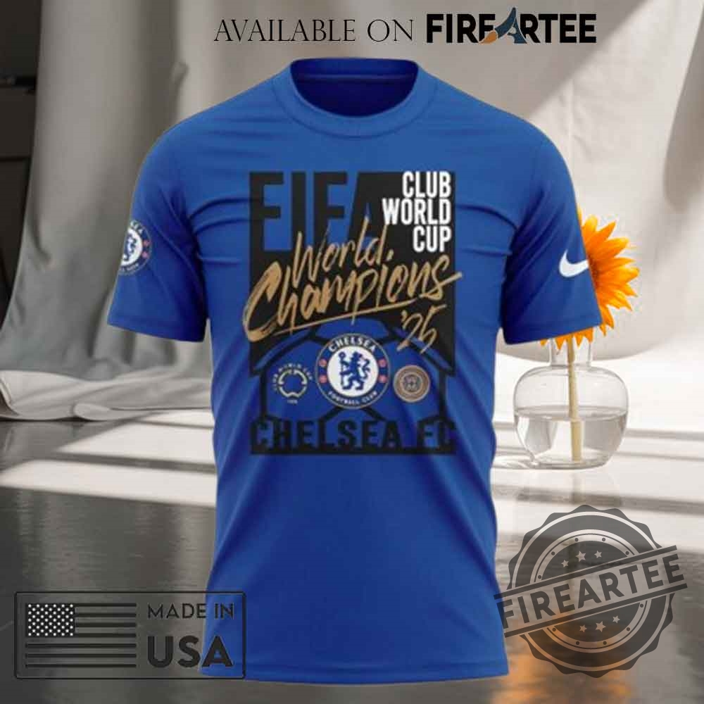Chelsea Fc Fifa Club World Cup 2025 Champions Blue Tshirt Double Sided 7 Chelsea FC Fifa Club World Cup 2025 Champions Blue T-shirt Double Sided