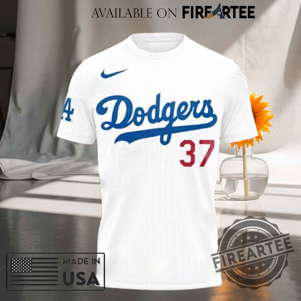 Teoscar Hernandez Home Run Mlb La Dodgers Champion White Tshirt 4 Teoscar Hernandez Home Run MLB LA Dodgers Champion White T-shirt