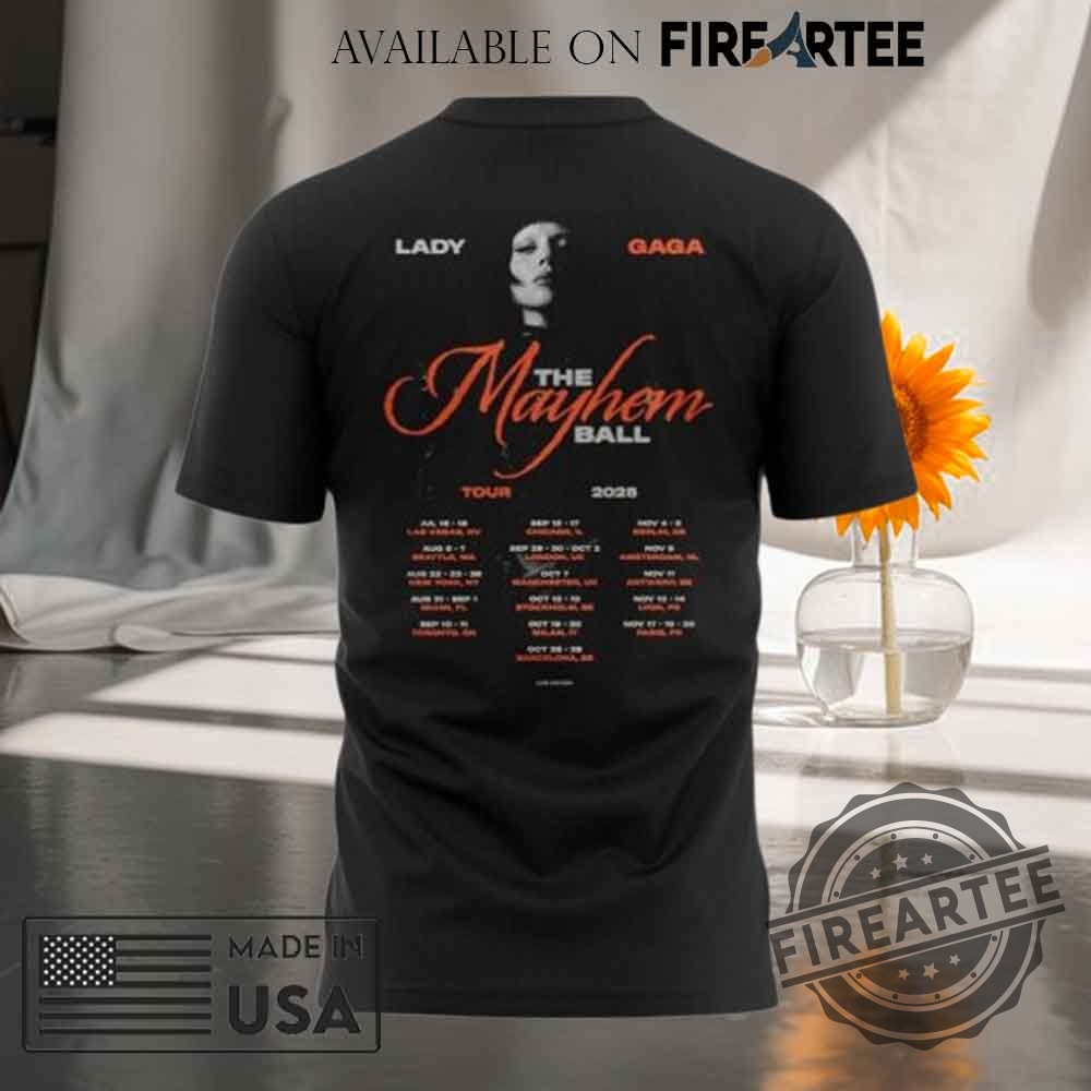 Lady Gaga Mayhem Tour Las Vegas 2025 Limited Tshirt 5 Lady Gaga Mayhem Tour Las Vegas 2025 Limited T-Shirt
