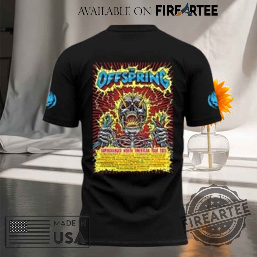 The Offspring Supercharged Worldwide In 25 Tshirt 5 The Offspring Supercharged Worldwide in ’25 T-shirt