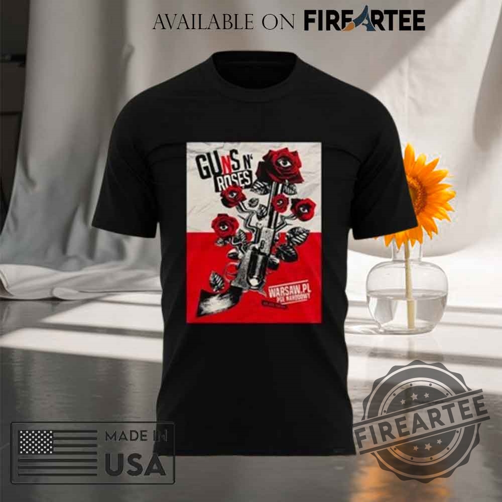 Guns N Roses World Tour To Warsaw 2025 Tshirt 4 Guns N’ Roses World Tour to Warsaw 2025 T-shirt