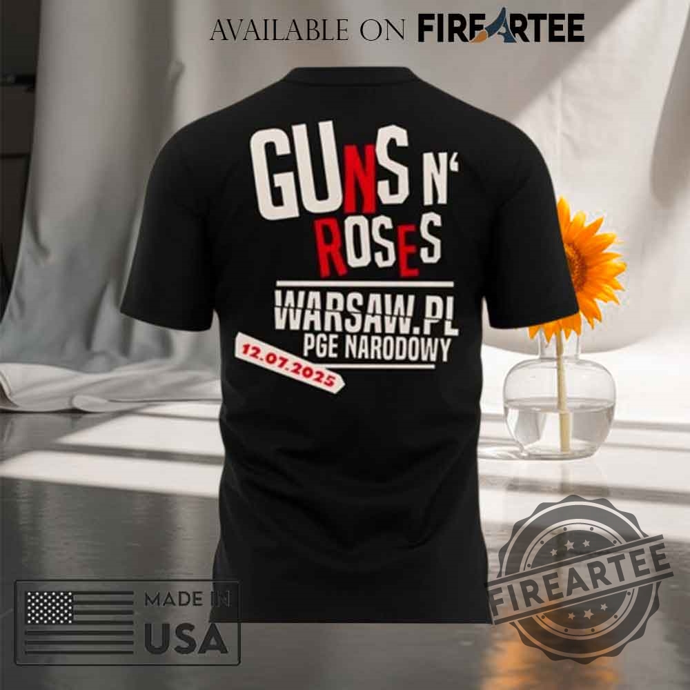 Guns N Roses World Tour To Warsaw 2025 Tshirt 5 Guns N’ Roses World Tour to Warsaw 2025 T-shirt