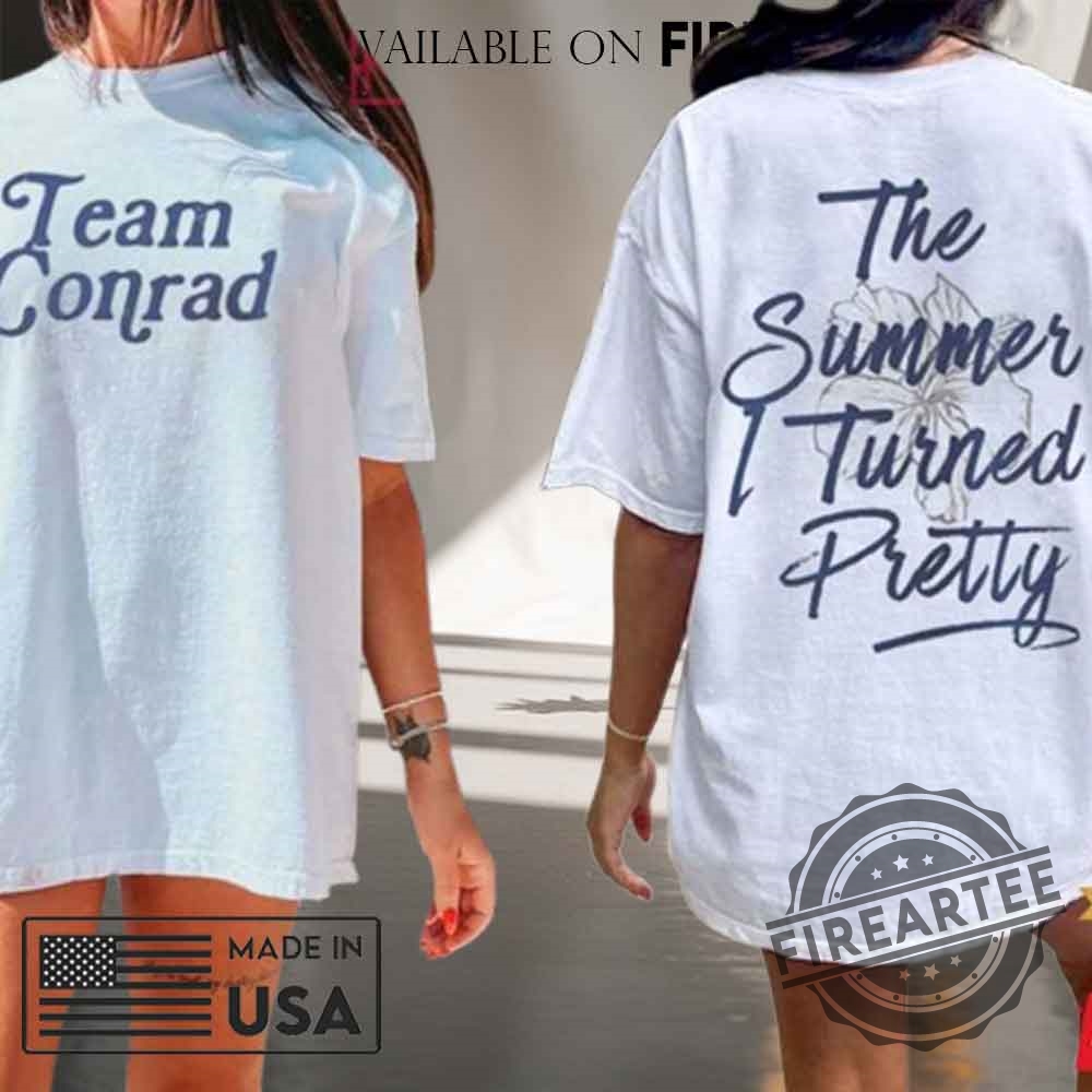 Team Conrad Shirt The Summer I Turned Pretty Double Sided Tshirt 3 Team Conrad Shirt The Summer I Turned Pretty Double Sided T-shirt