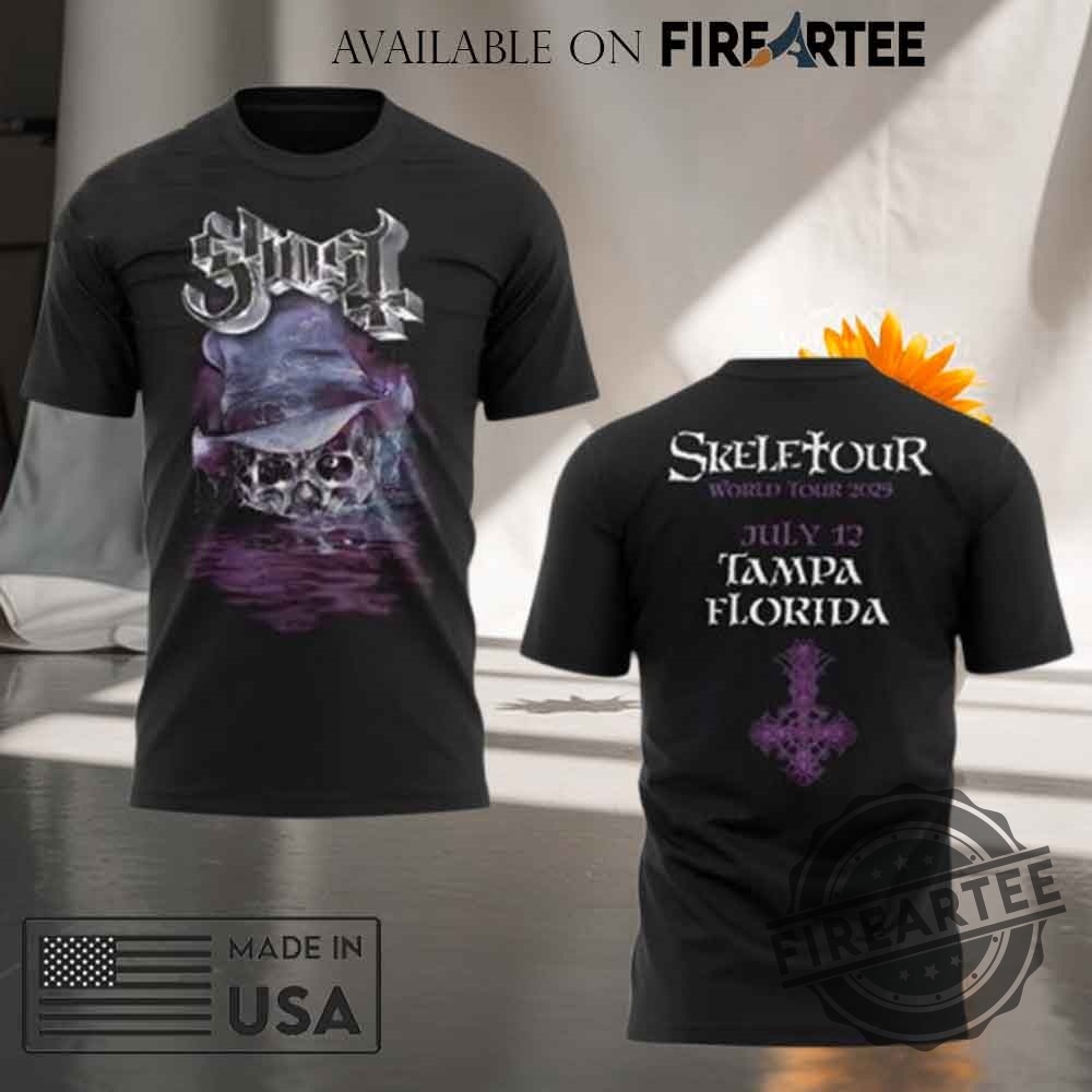 The Band Ghost The Skeletour At Tampa Tshirt
