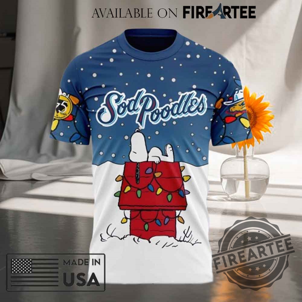 Amarillo Sod Poodles X Christmas In July 2025 Tshirt 4 Amarillo Sod Poodles x Christmas in July 2025 T-shirt