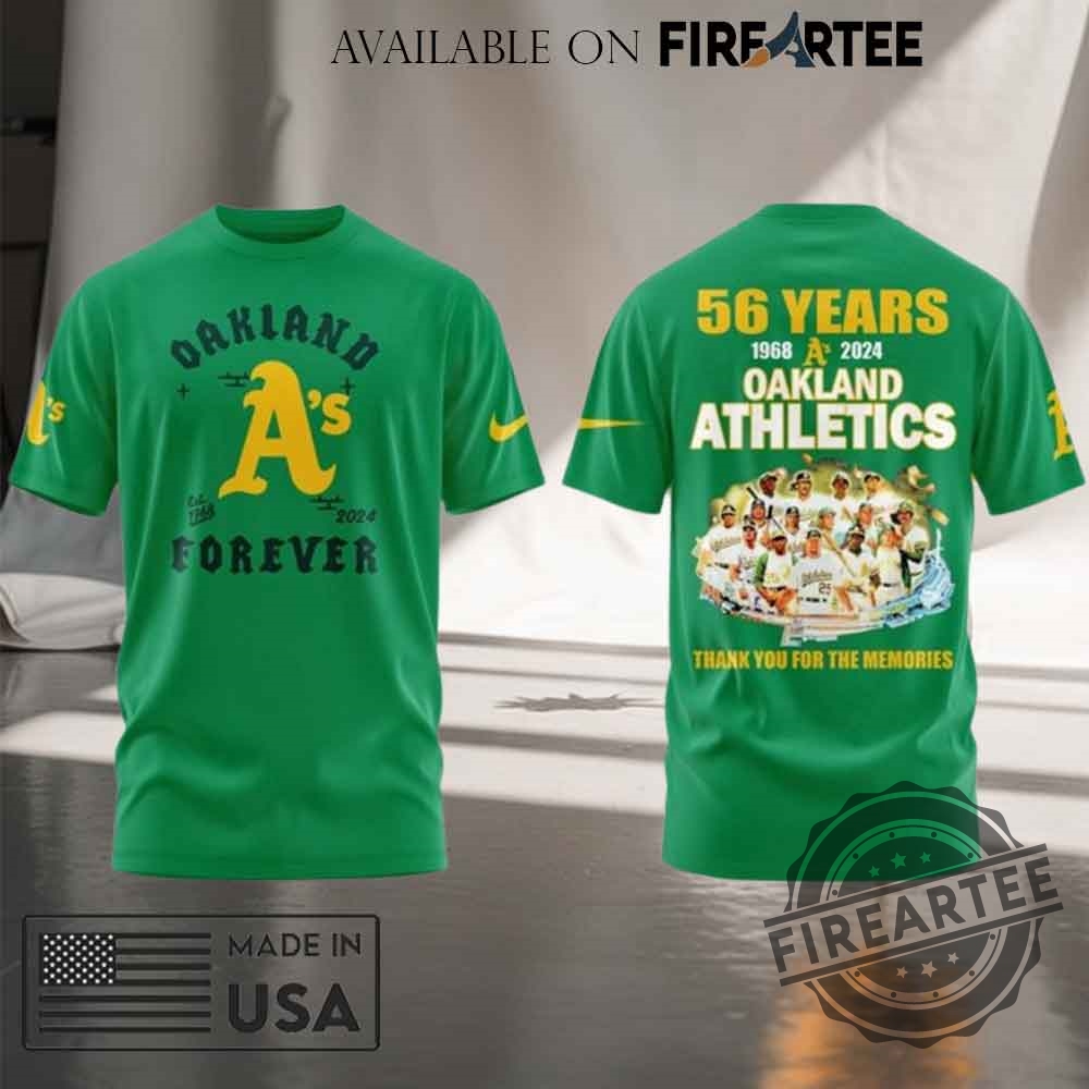 Thank You Oakland Athletics Tshirt