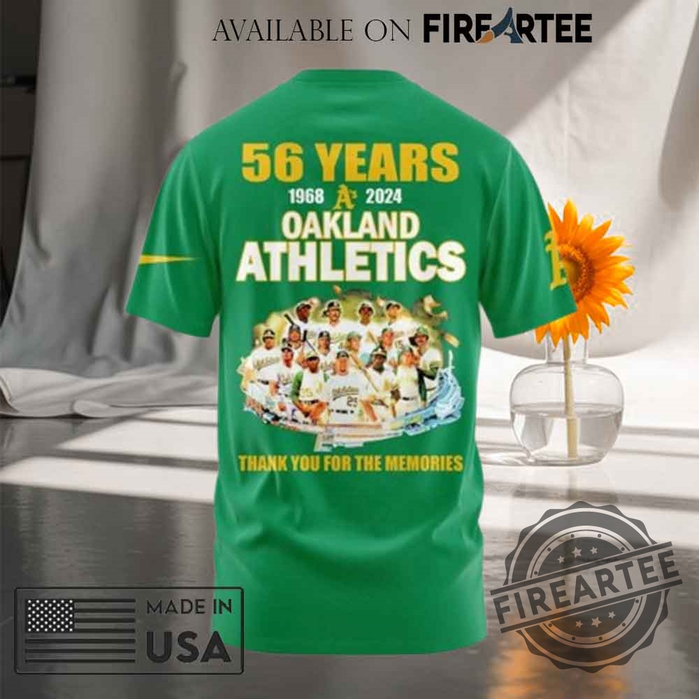 Thank You Oakland Athletics Tshirt 4 Thank You Oakland Athletics T-Shirt