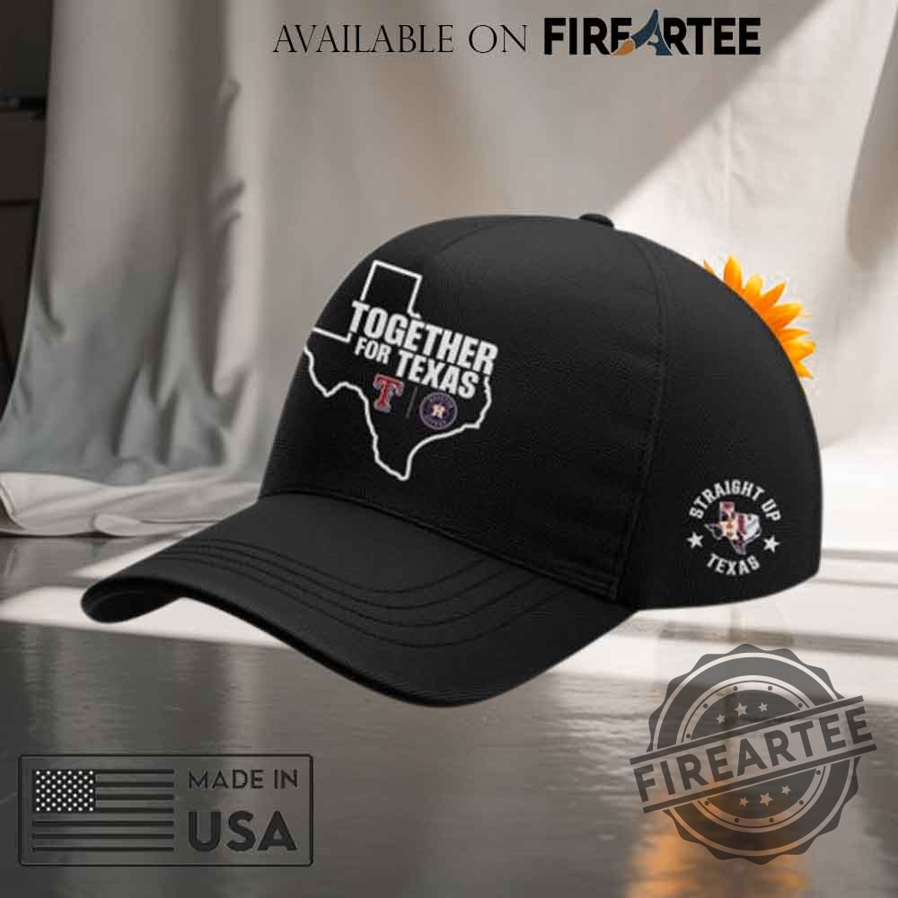 Texas Rangers X Houston Astros Black Cap