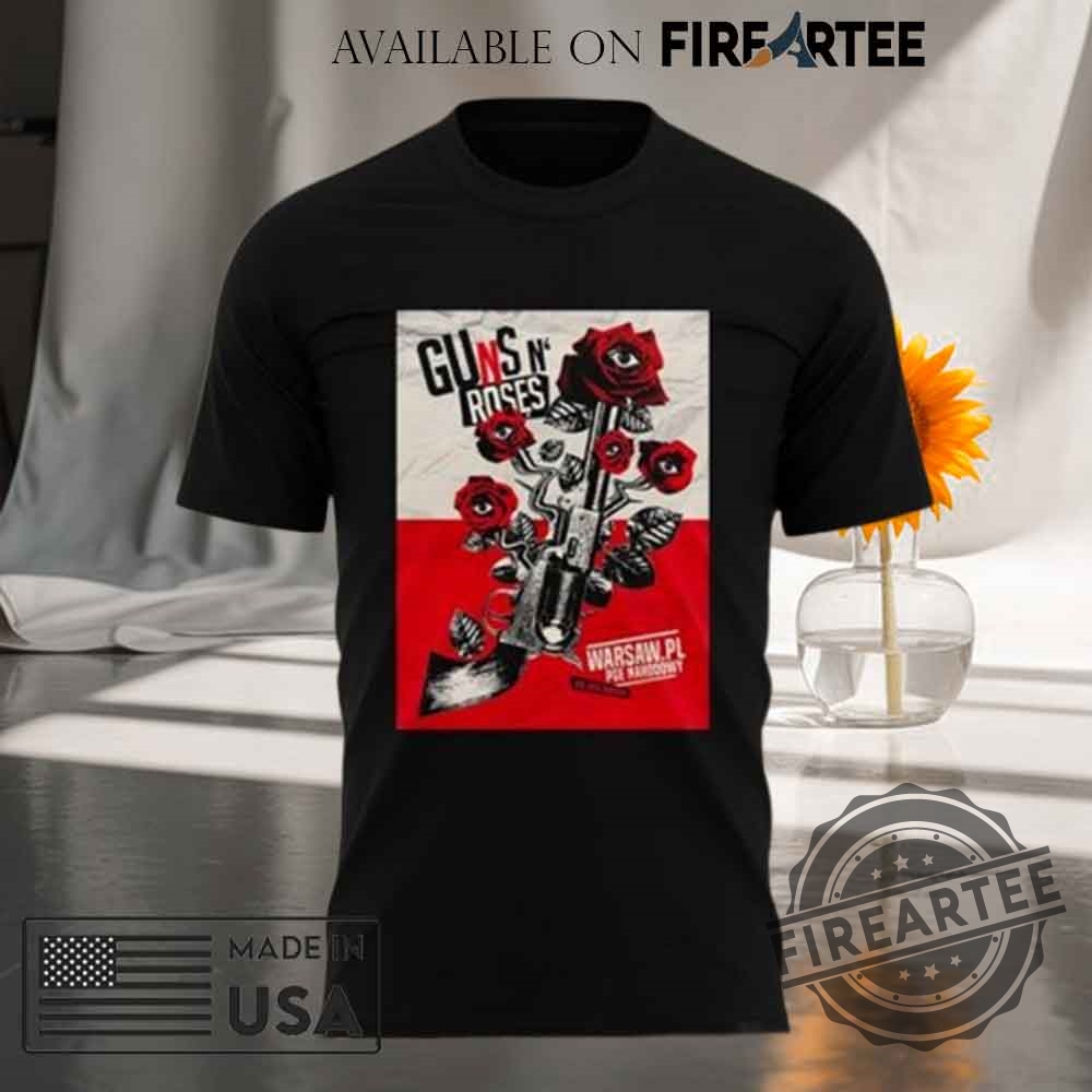 Guns N Roses World Tour To Warsaw 2025 Tshirt 4 Guns N’ Roses World Tour to Warsaw 2025 T-shirt
