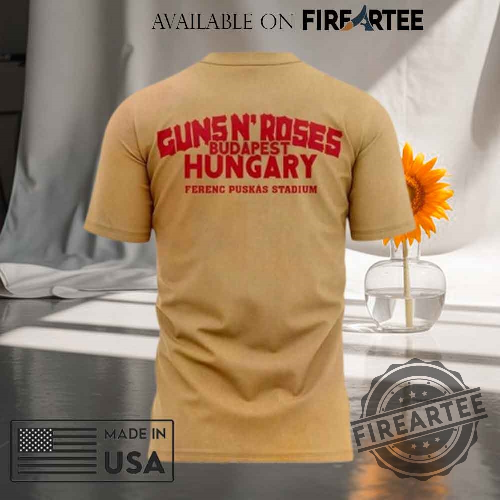 Guns N Roses Budapest Hungary Ferenc Puskas Stadium Tshirt Hoodie 6 Guns N’ Roses Budapest Hungary Ferenc Puskas Stadium T-shirt Hoodie