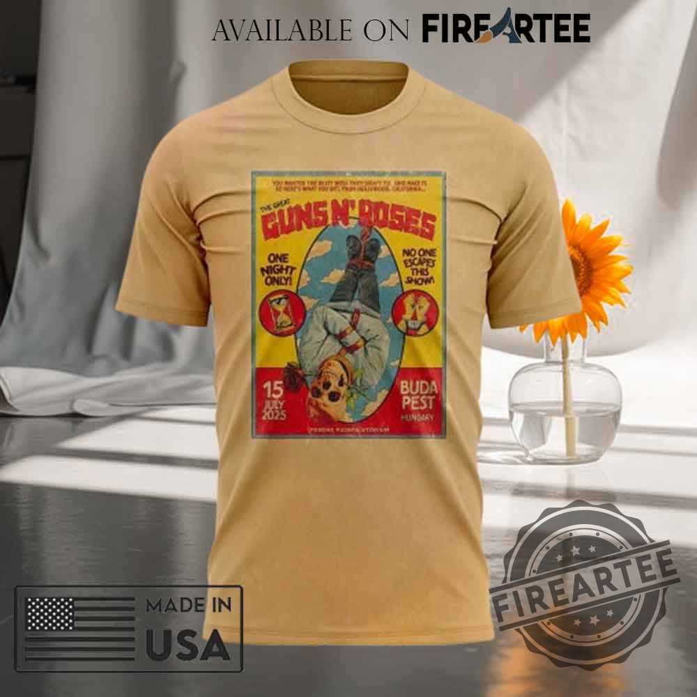 Guns N Roses Budapest Hungary Ferenc Puskas Stadium Tshirt Hoodie 7 Guns N’ Roses Budapest Hungary Ferenc Puskas Stadium T-shirt Hoodie