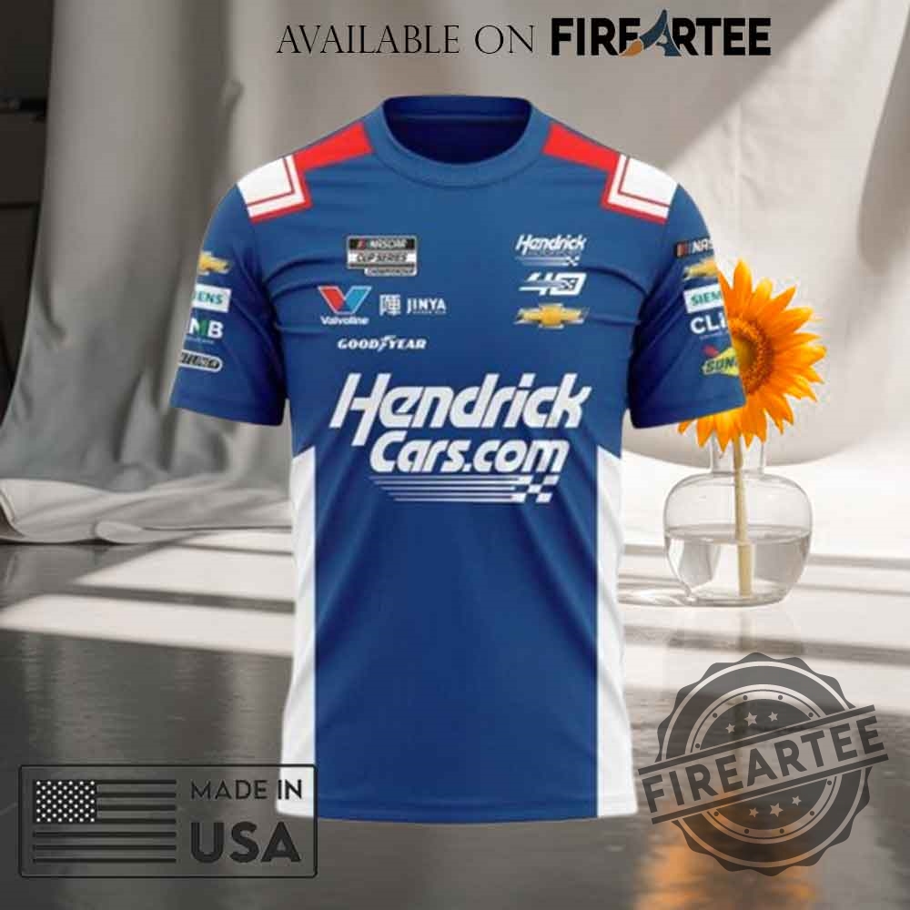 Hendrick Motorsports Team Collection Blue Hoodie Shirt 7 Hendrick Motorsports Team Collection Blue Hoodie Shirt