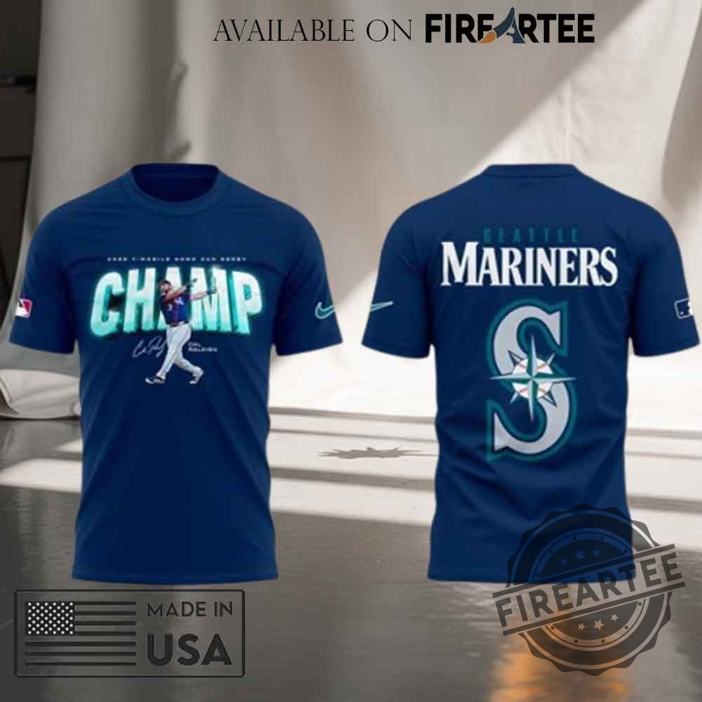 Seattle Mariners Cal Raleigh 2025 Home Run Derby Champ Tshirt