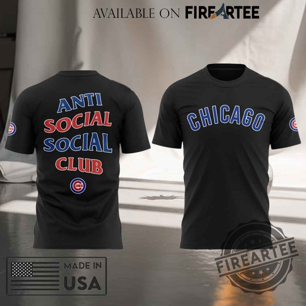 Chicago Cubs X Anti Social Social Club Tshirt