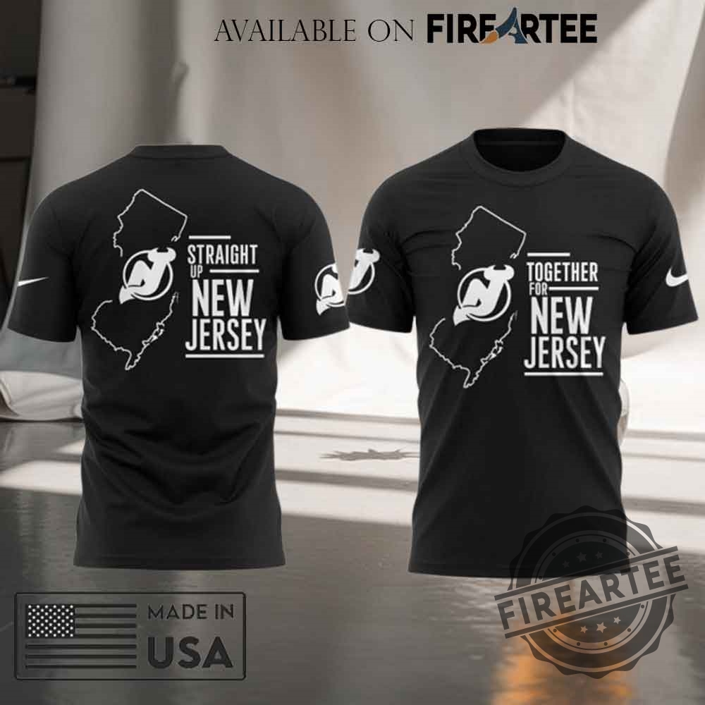 New Jersey Devils Together For New Jersey Straight Up Tshirt