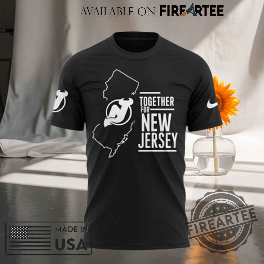 New Jersey Devils Together For New Jersey Straight Up Tshirt 4 New Jersey Devils Together For New Jersey Straight Up T-shirt