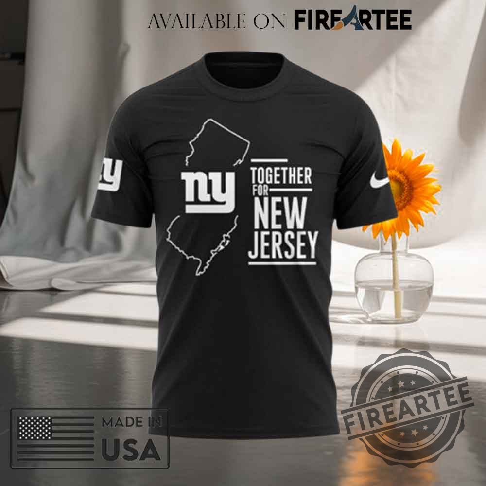 New York Giants Together For New Jersey Straight Up Tshirt 4 New York Giants Together For New Jersey Straight Up T-shirt