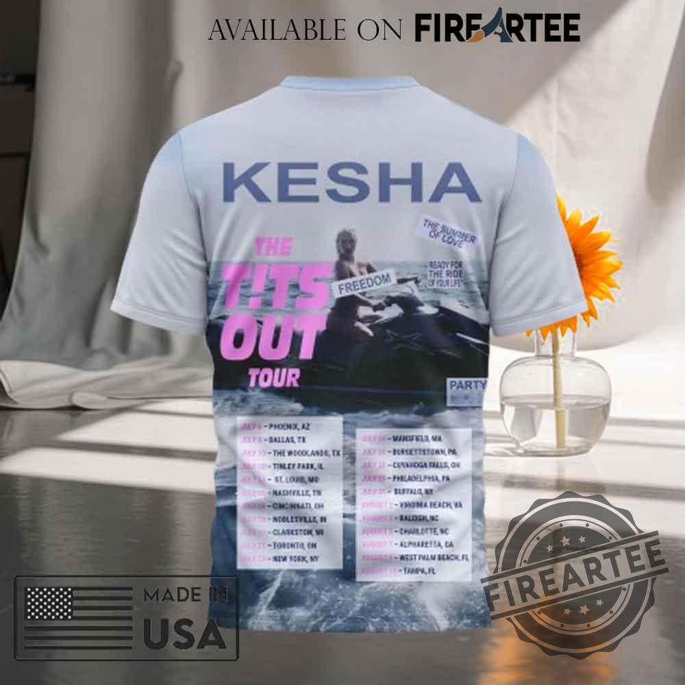 Kesha The Tits Out Tour 2025 T-shirt 4 Kesha The Tits Out Tour 2025 T-shirt