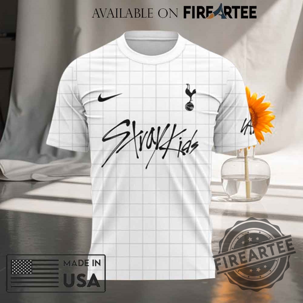 Tottenham Hotspur Collab With Stray Kids White Tshirt 6 Tottenham Hotspur Collab With Stray Kids White T-Shirt