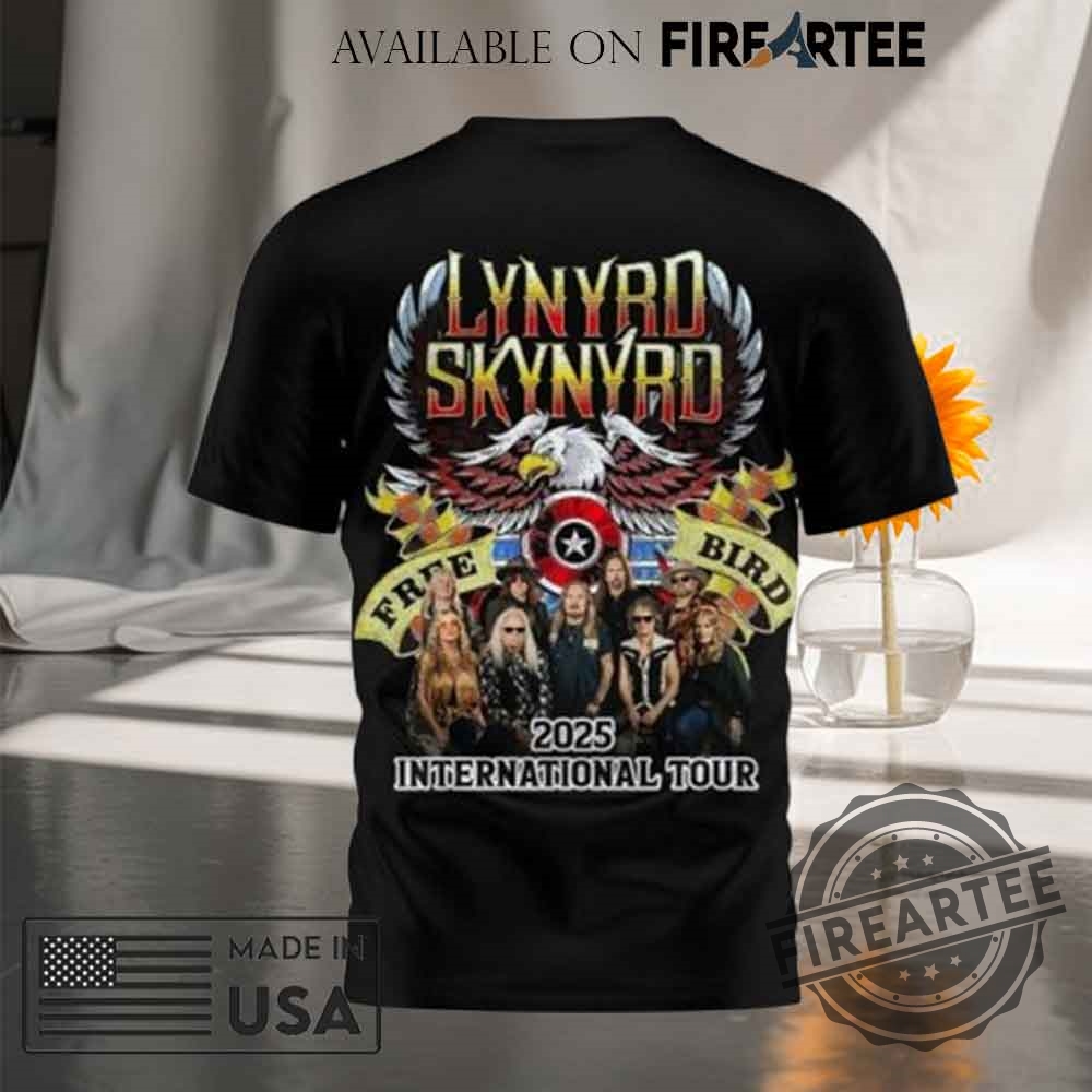 Lynyrd Skynyrd 2025 International Tour Tshirt 5 Lynyrd Skynyrd 2025 International Tour T-shirt