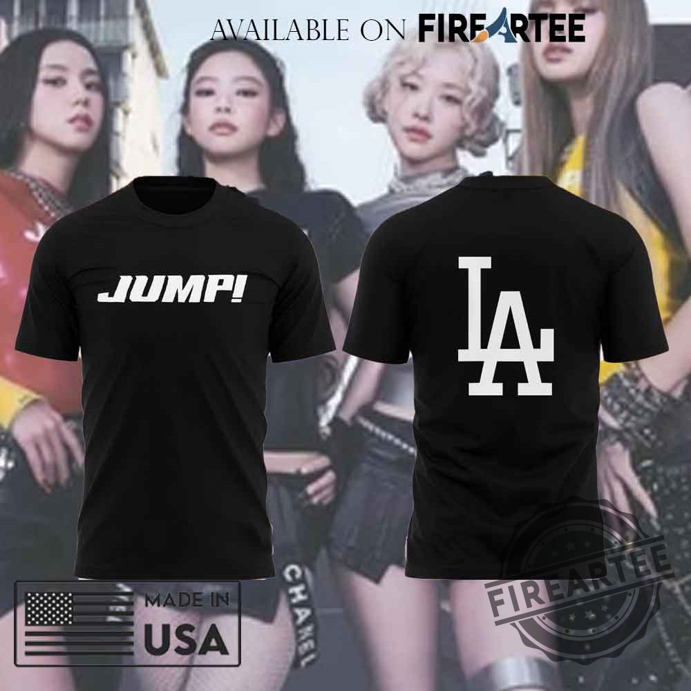 Los Angeles Dodgers X Blackpink Jump Single Tshirt 6 Los Angeles Dodgers x Blackpink Jump Single T-shirt